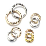 Weiyinxing O Round Bag Buckle Metal Clasps Buckles Spring Circular Carabiner Snap Hook Spring Keyring DIY Jewelry Bag Accessories