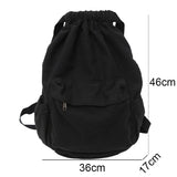 Weiyinxing Canvas Cute Drawstring College Backpack Fashion Women Laptop Book Bag Trendy Ladies Backpack Cool Girl Travel School Bags
