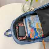 Weiyinxing Large Waterproof Nylon Women Backpack Men Travel Bag Backpacks Schoolbag for Teenage Girls Boys Solid Color Bookbag Mochila