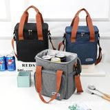 Weiyinxing Thermal Lunch Bag Picnic Food Cooler Bags Insulated Case Durable Waterproof Office Lunchbag Shoulder Strap Cooling Box