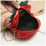 Weiyinxing Women Shoulder Bag Strawberry Shape Designer Bag New Fashion Pu Leather Chain Crossbody Bag Girls Cute Fruit Purses and Handbag