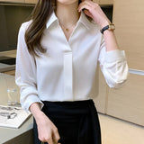 Weiyinxing Sleeve Blouse Women Blusas Mujer De Moda 2023 Chiffon Blouse Shirt Turn Down Collar Office Blouse Women Tops Blusa E235 0409