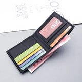 Weiyinxing Men Wallet PU Leather Black/white Credit Card Holder Wallet Case Male Short Purse 2024 Money Bag for Men Coin Purse