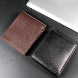 Weiyinxing Men's Wallet Genuine Leather Men Wallets Premium Product Real Cowhide Wallets for Man Short Black Walet Portefeuille Homme