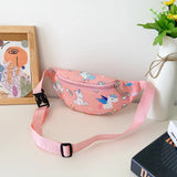 Weiyinxing Kids Waist Pack Children Chest Bag Cute Cartoon Dinosaur Print Coin Purse Boy Girl Fanny Chest Shoulder Messenger Bags