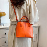 Weiyinxing Bag Knot Handle Bucket Bags for Women 2024 Brands Purses and Handbags Commute Black Shoulder Crossbody Bag Tote Clutch