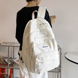 Weiyinxing New Multi-pocket Women Backpack High Quality Youth Waterproof Backpacks for Teenage Girls Boys Female School Bag Rucksack