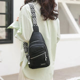 Weiyinxing Women Sling Chest Bags Fanny Pack Fashion Leather Waist Bags Multifunctional Waist Pouch For Phone Shopping Holder Banana Bag