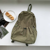 Weiyinxing Ruched Drawstring Backpacks For Women Lightweight Nylon Fabric Girls Backpack Students Schoolbag Travel Female Knapsack