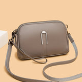 Weiyinxing Spring New Authentic Cowhide Shoulder Bag for Women Famous Designer Soft Leather Crossbody Bags Single Color Retro Wallet
