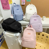 weiyinxing Light Simple Women Backpacks High Quality Waterproof Nylon School Backpack Bag Big Student Bag for Girls Travel Rucksacks