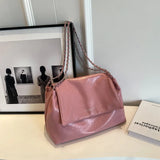 Weiyinxing Women's Bag Special One Shoulder Bag Soft Texture Pu Women's One Shoulder Bag Casual Retro Large Capacity Chain Handbag