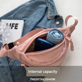 Weiyinxing Bags Banana bag for Women Sling Crossbody Waist Pack Canvas Running Waist Bag Casual Fanny Packs Sport Half Moon Belt Bag