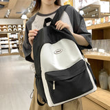 Weiyinxing Quality Solid Color Women Backpack Cool Men Travel Bookbag Large Capacity School Bag Teenagers Cute Mochila