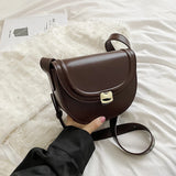 Weiyinxing Leather Small Underarm Bags for Women 2024 Korean Fashion Versatile Flap Crossbody Bag Lady Handbags and Purses