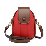 Weiyinxing Quality Women's Genuine Leather Shoulder Bags Contrast Messenger Bag Brand Designer Ladies Crossbody Bag Small Phone Bags