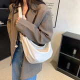 Weiyinxing Half Moon Zipper Shoulder Side Bag for Women 2024 Fashion Crossbody Bag Female Winter Trend Designer Handbags