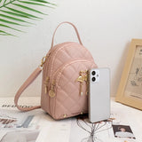 Weiyinxing Backpack for Women Cute Swan Hanging Embroidery Small Backpack Girls PU Leather Bookbag Ladies Casual Satchel Bags Handbag