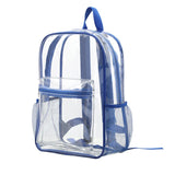 Weiyinxing Capacity Transparent Backpack Casual Zipper Waterproof Clear Backpack School Bag Visible PVC Backpack Travel Bag for Women