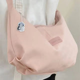 Weiyinxing Casual Nylon Womens Shoulder Bag Korean Fashion Simple College Style Crossbody Bag Large Capacity Designer Ladies Handbag