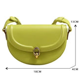 Weiyinxing Saddle Small Crossbody Bags For Women 2024 Trend Designer Underarm Shoulder Bag PU Leather Ladies Handbags And Purses