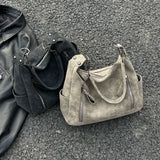 Weiyinxing Classic PU Leather Shoulder Bags Women's Bag Large Capacity Winter Women Design One Messenger Bag Black Hobos Bags New