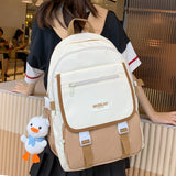 Weiyinxing Female Yellow Waterproof Book bag High Capacity Women School Bag Kawaii Lady Laptop Trendy Travel College Backpacks Girl