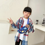 Weiyinxing Kids Waist Pack Children Chest Bag Cute Cartoon Dinosaur Print Coin Purse Boy Girl Fanny Chest Shoulder Messenger Bags