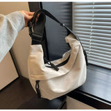 Weiyinxing Capacity Casual Crossbody Bags Sewing Basic Hobos Women's Shoulder Bags 2024 High Quality Nylon Zipper Versatile on Sale