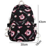 Weiyinxing Women Cartoon Laptop Cute Printing School Bag Female Waterproof Fashion Girl Travel Nylon Book Bags Lady College Backpack Trendy
