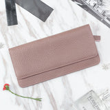 Weiyinxing Leather Women Wallet Fashion Solid Color Coin Purse Multifunctional Cowhide Female Long Women Purses Zipper Card Holder
