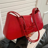 Weiyinxing PU Leather Women Underarm Bag 2024 Spring Trendy Soft Handle Lady Commuter Handbags High-Grade Small Shoulder Bag