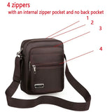 Weiyinxing Men Nylon Shoulder Bag Messenger Bag Casual Waterproof Nylon Zipper Pocket Handbag Fashion Tote Travel Male Crossbody Bags