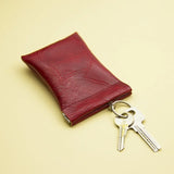 Weiyinxing New Fashion Leather Long Pocket Key Wallet Keyring Coin Purse Women Men Small Short Money Change Bag Little Card Holder