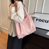 Weiyinxing Large PU Leather Shoulder Bag for Women 2024 New in Fashion Trend Designer Female Handbags Retro Tote Bags