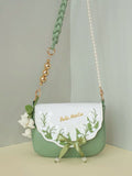 Weiyinxing Mori Girl Gentle Lily of The Valley Luxury Shoulder Underarm Bag Lady 2023 Summer Fashion Temperament Casual Crossbody Bag