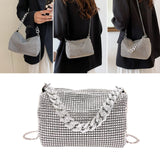 Weiyinxing Shoulder Bag Diamond Underarm Bags Shiny Diamond Elegant Women Messenger Handbag Luxury Designer Bag Crossbody Bag
