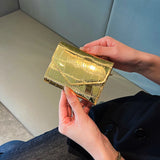 Weiyinxing New Fashion Stone Pattern Laser Wallet Women Coin Purse Mini Multi Card Carrying Card Bag High Capacity Card Holders