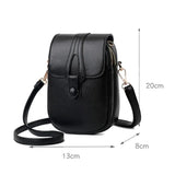 Weiyinxing Fashion Small Shoulder Bags For Women Retro PU Leather Crossbody Phone Purse Messenger Bag Handbag Pouch