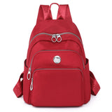 Weiyinxing Women Nylon Backpacks Fashion Ladies Casual Travel Rucksack Multifunction Shoulder Bag Teenager Girls Travel Schoolbag