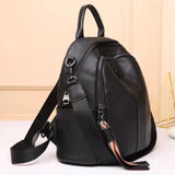 Weiyinxing Leather Backpack Real Cowhide Ladies Backpack Canvas Bag High Trendy Woman Black Bags School Women's Leather Backpacks