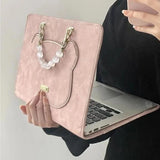 Weiyinxing Sweet All Match Y2k Top-Handle Bags Korean Chic Casual Kawaii Women Handbags Girls Fashion Ins Cute Chain Laptop Case