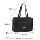 Weiyinxing Vintage Black Shoulder Bag Briefcase Women Preppy Style Pu Leather Jk Handbag Ladies Large Capacity Casual Handbags Y2k