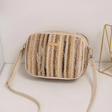 Weiyinxing Crossbody Bag Small Woven Purse for Women Cute Beach Shoulder Handbag 2024 Spring Summer Trendy Ethnic Style Crossbody Bag