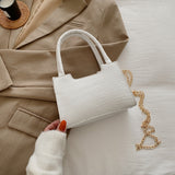 Weiyinxing Pattern Handbags for Women 2023 Soft PU Shoulder Bags Female Small Square Messenger Bags Ladies Travel Chain Crossbody