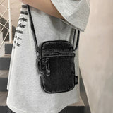 Weiyinxing Sewing Thread Women's Shoulder Bag 2024 New Women's Crossbody Bag Mobile Phone Bag Hot Selling Design Mini Denim