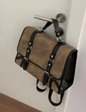 Weiyinxing Preppy Style Jk Backpack Women Autumn New Leather Handle Backpacks Briefcase Ladies Harajuku Aesthetic Blue Schoolbag