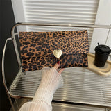 Weiyinxing Capacity Wallet For Women Luxury Designer PU Purse Fashion Clutch Bag Coin Wallet Closure Cow Stripe Leopard Print Handbag