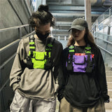 Weiyinxing Casual Chest Bag For Men Fashion Bullet Hip Hop Streetwear Vest Bag Waist Pack Unisex Chest Rig Bag Hip Fanny Pack