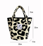 Weiyinxing Chic Big Casual Tote Bag Leopard Shoulder Bag Ladies Canvas Bag New 2024 Shopping Bag Bolsa Mujer